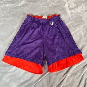 Vintage Champion Reversible Mesh Shorts Mens M 7” Phoenix Suns Style 80s
